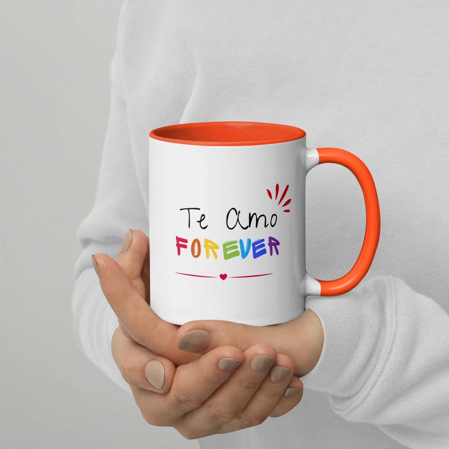Te Amo Forever Mug with Color Inside