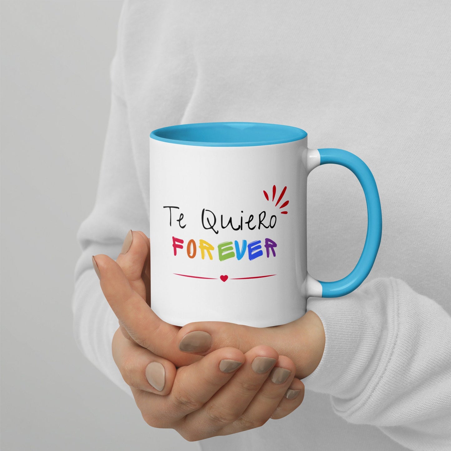 Te Quiero Forever Mug with Color Inside