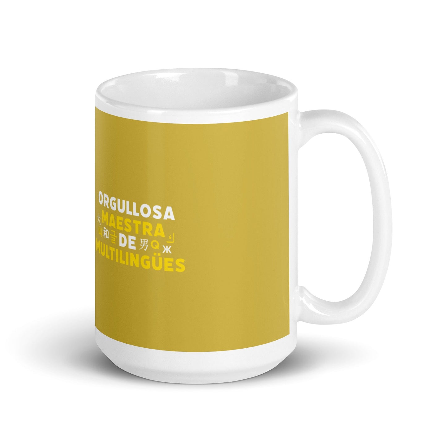 Orgullosa Maestra De Multilingues White mug