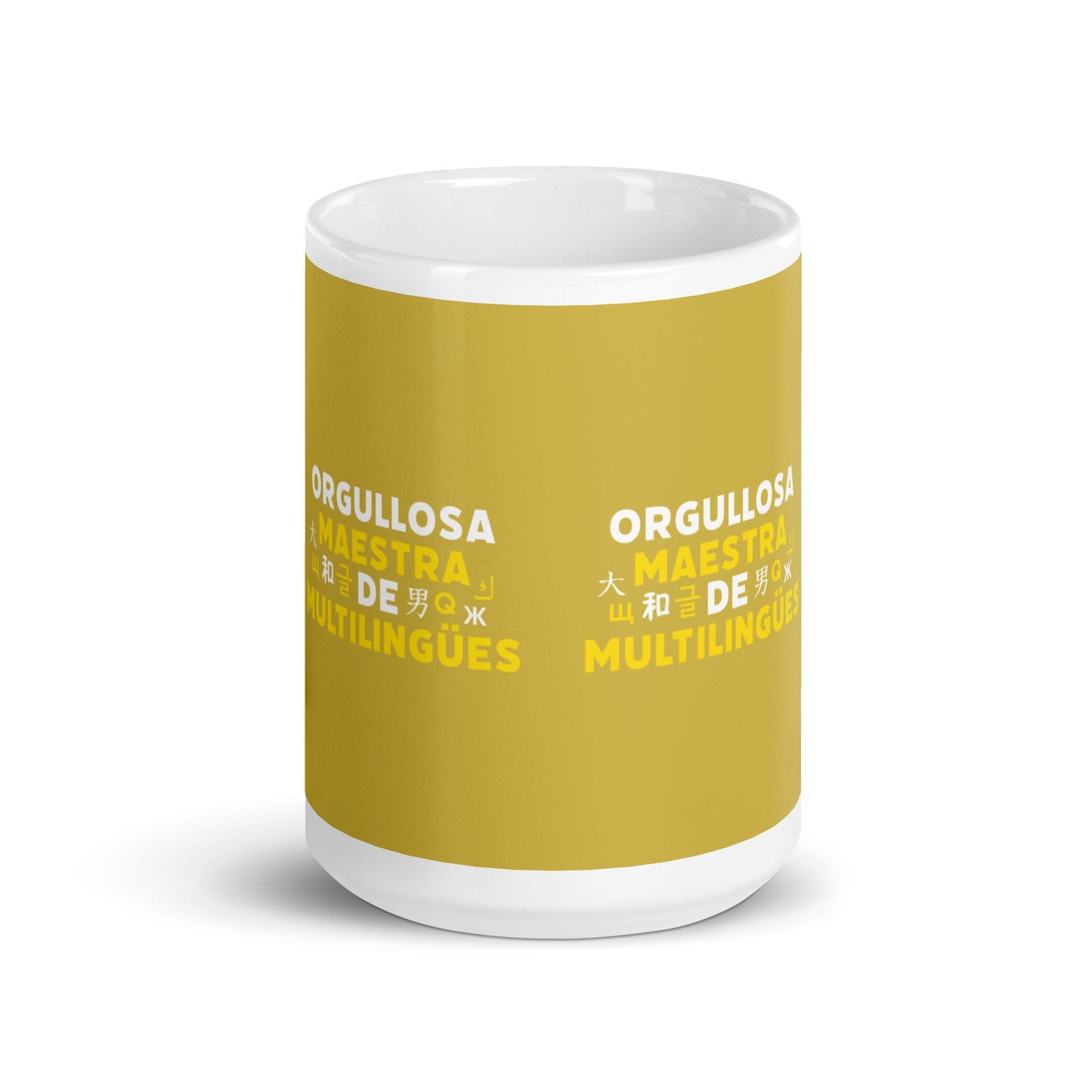 Orgullosa Maestra De Multilingues White mug