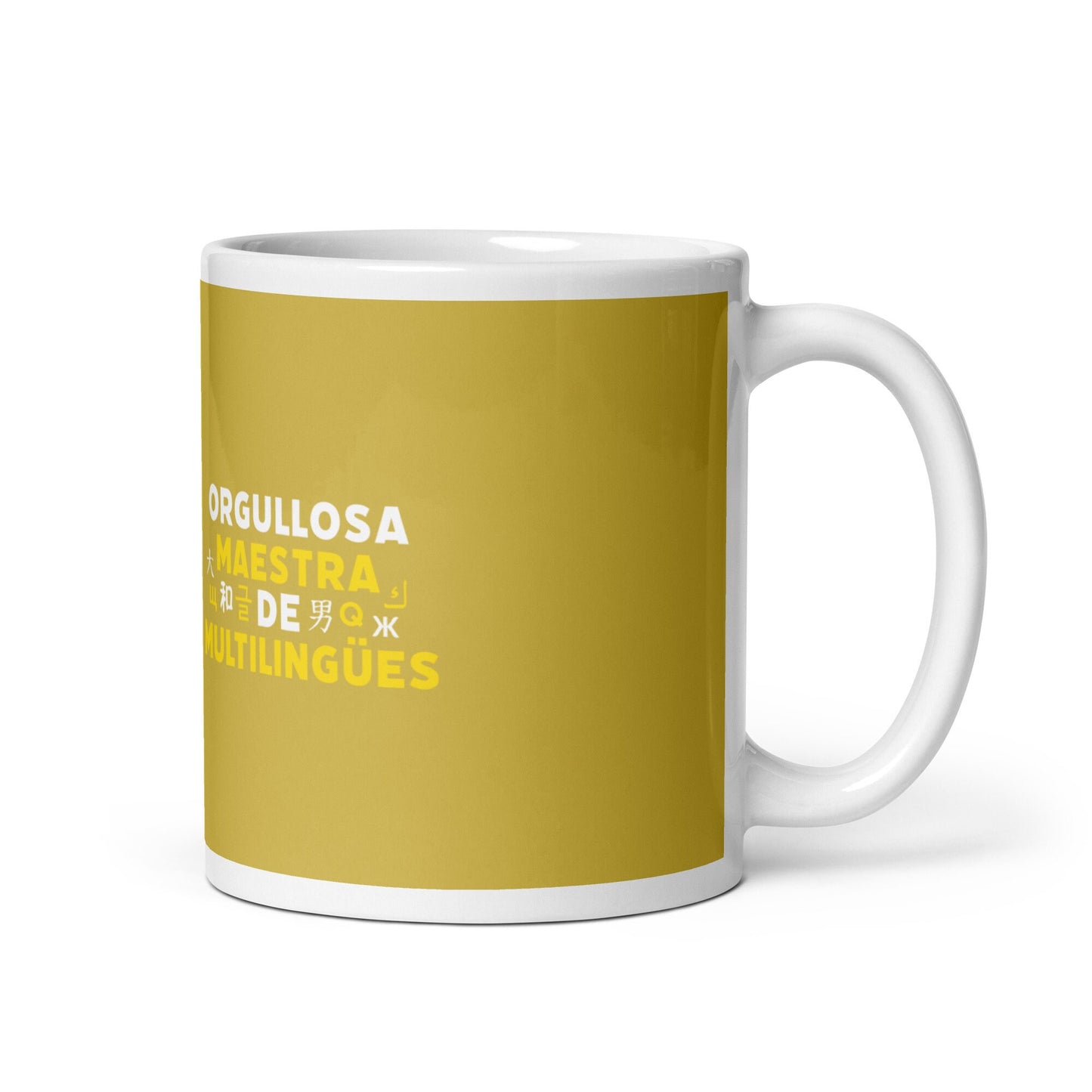 Orgullosa Maestra De Multilingues White mug