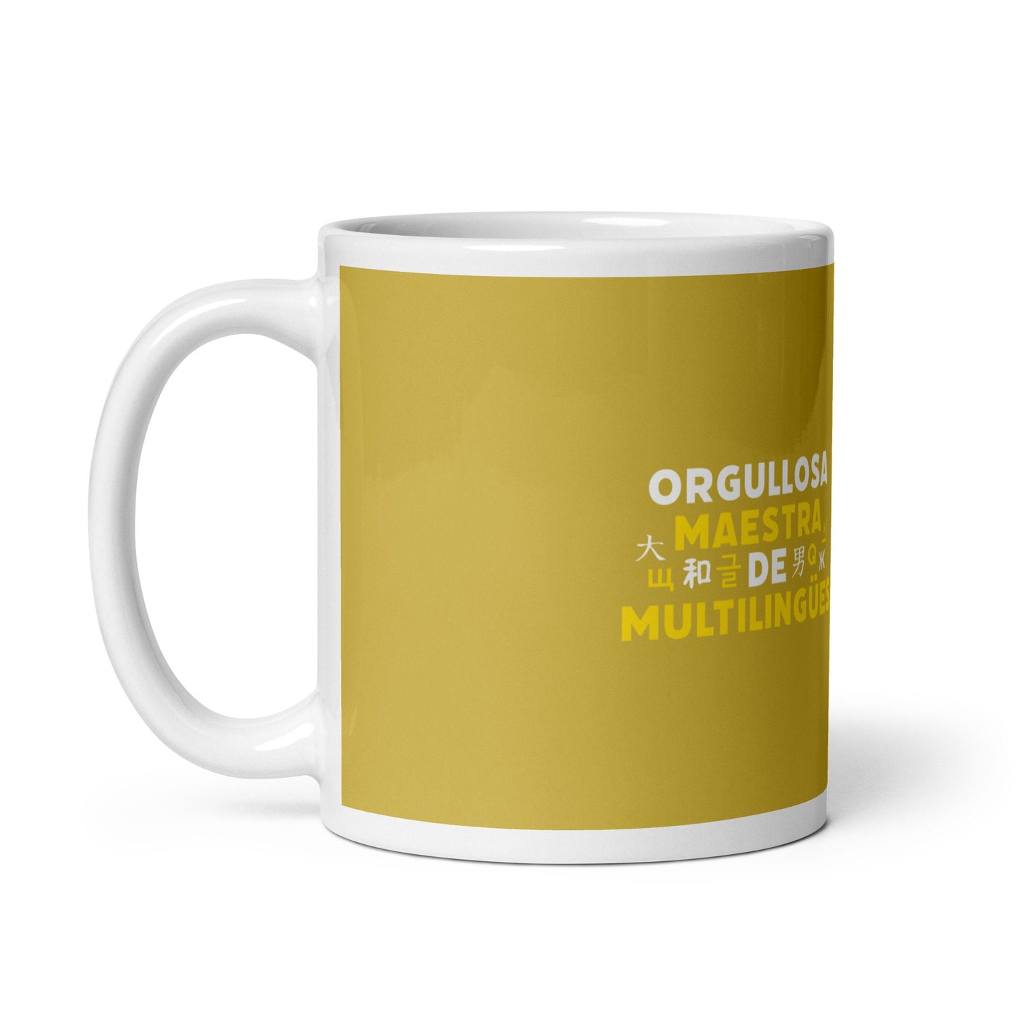 Orgullosa Maestra De Multilingues White mug