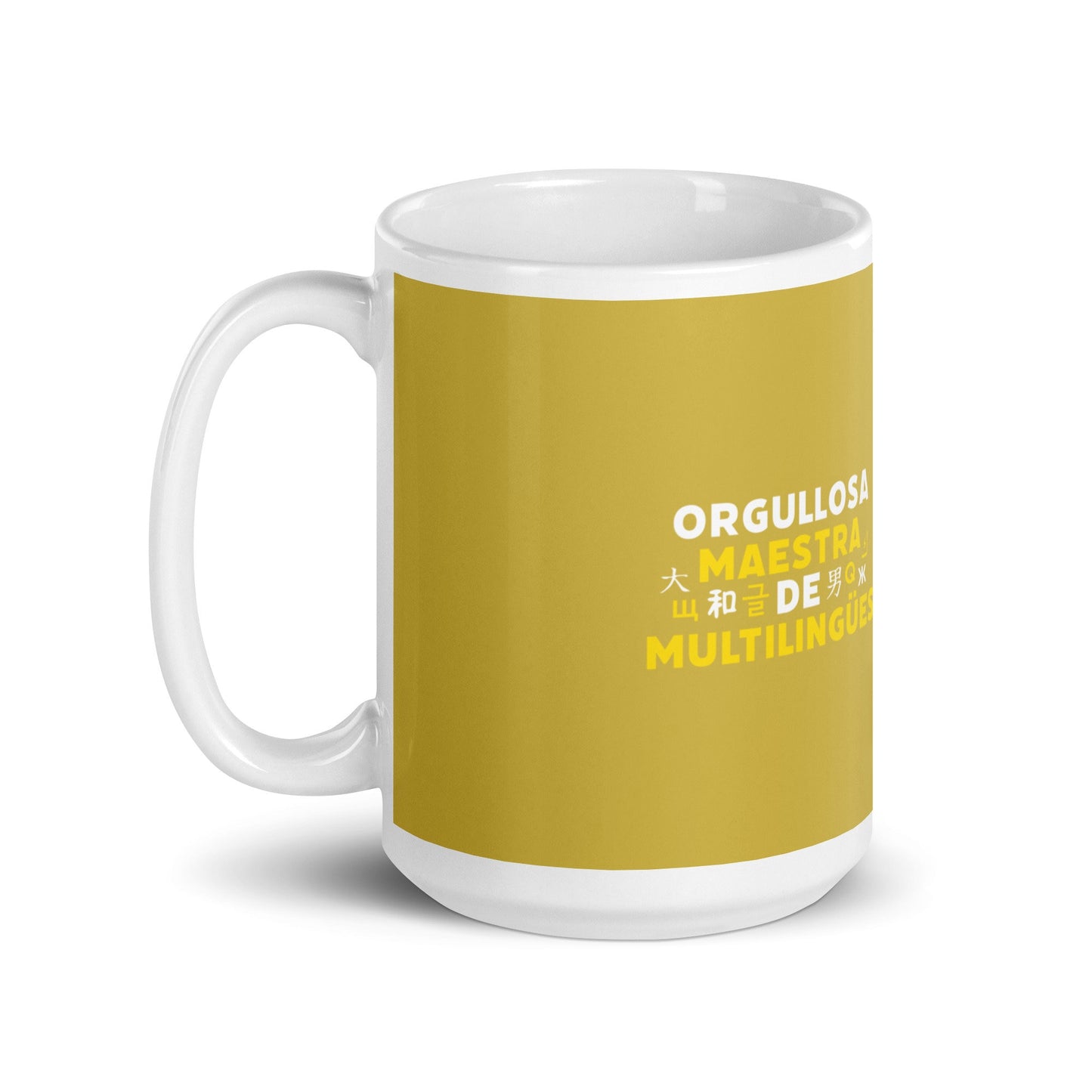 Orgullosa Maestra De Multilingues White mug