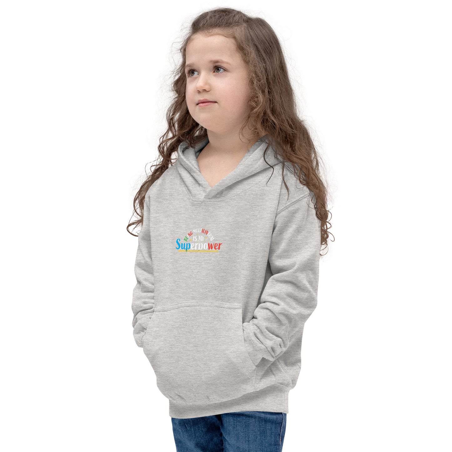 Multilingual Superpower Kids Hoodie