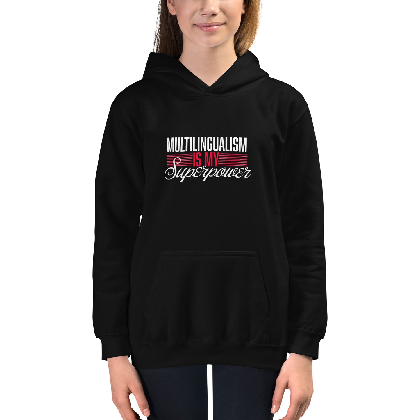Multilingual Superpower Kids Hoodie