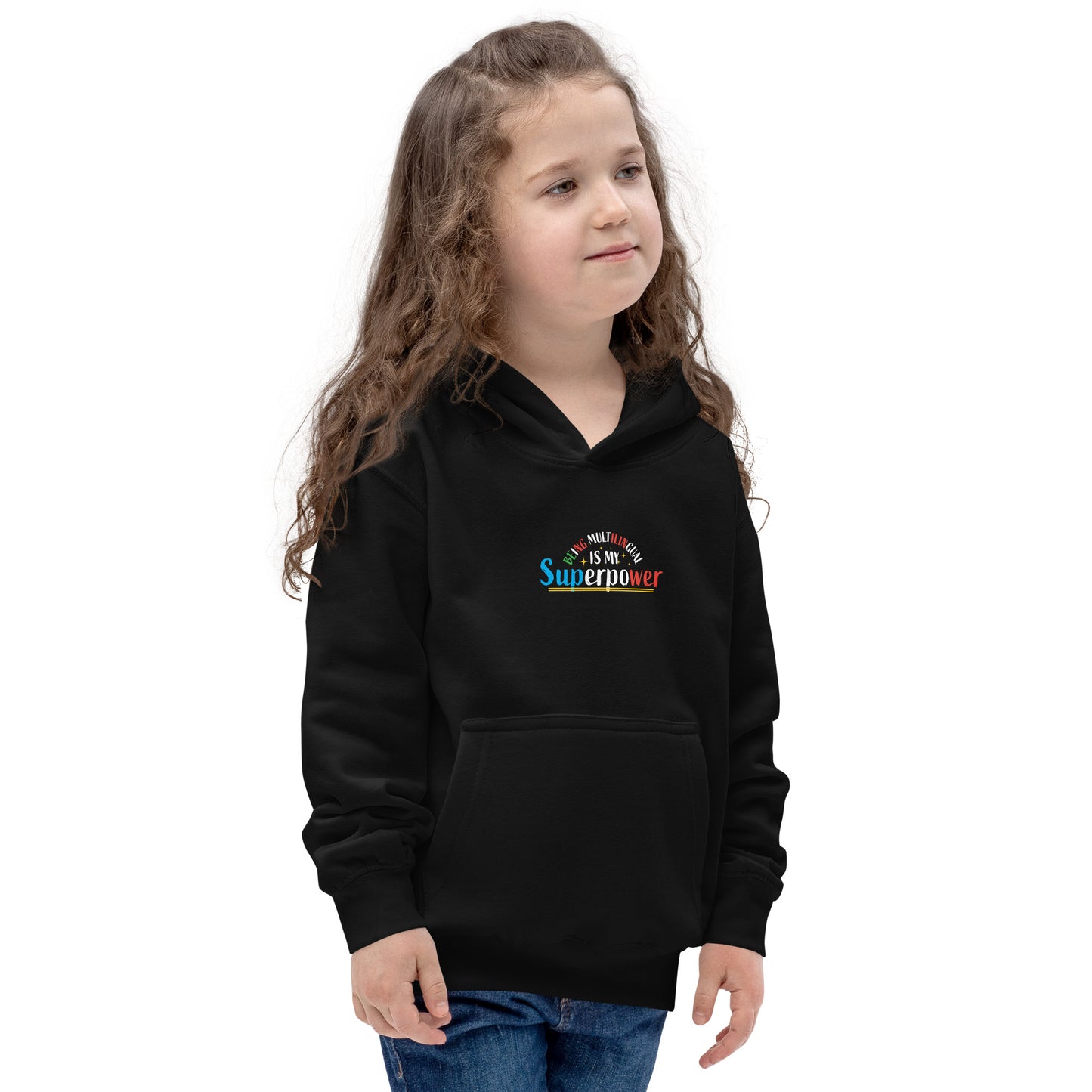 Multilingual Superpower Kids Hoodie