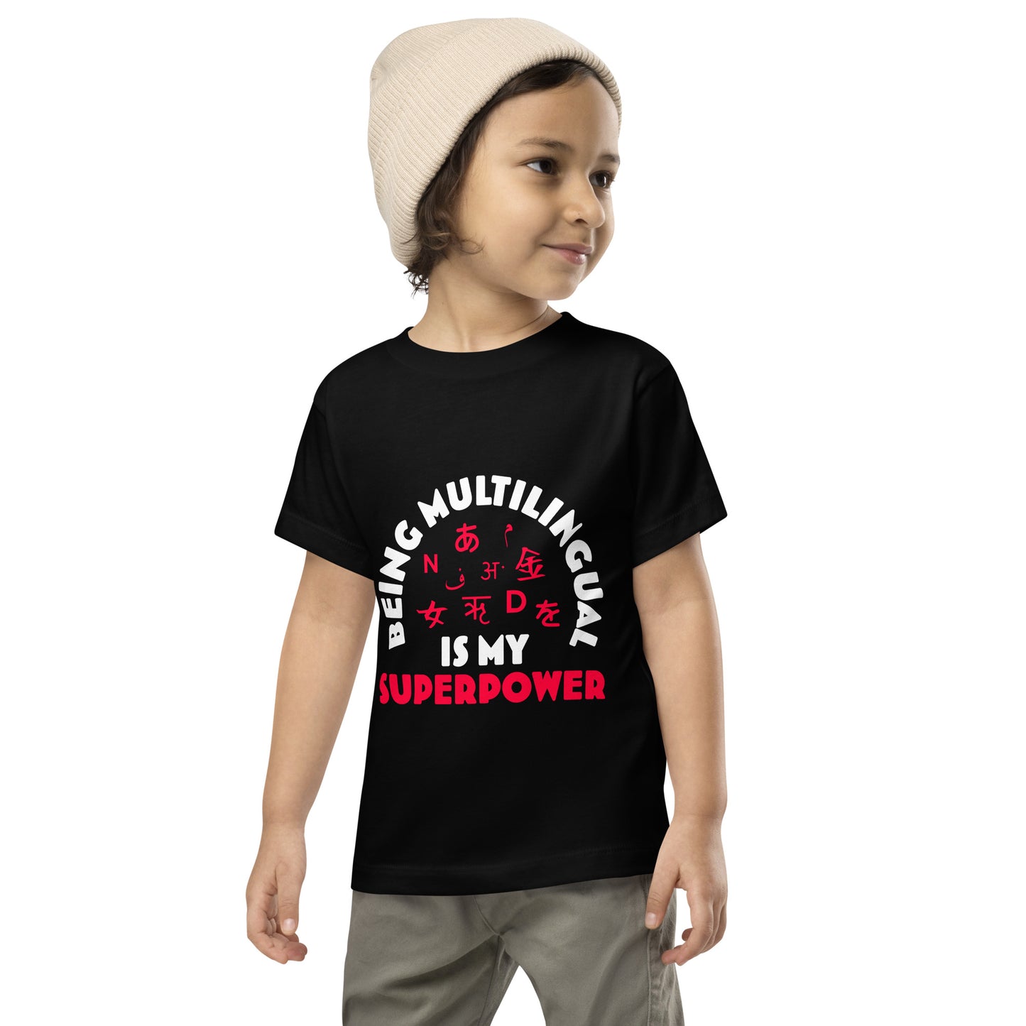 Being Multilingual Toddler Short Sleeve Tee