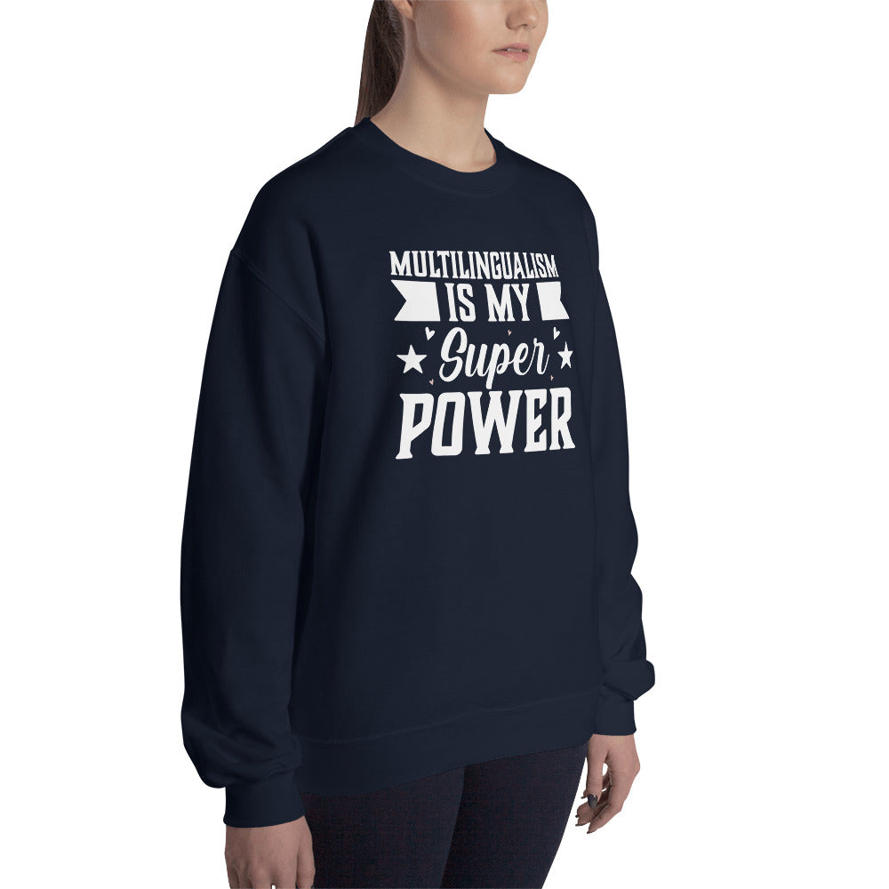 Sudadera El multilingüismo es mi superpoder