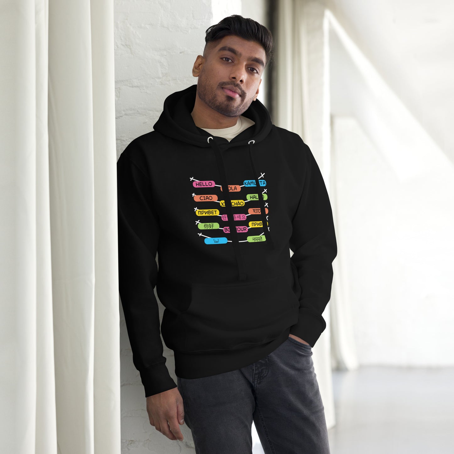 Multilingual Word Wall Hoodie