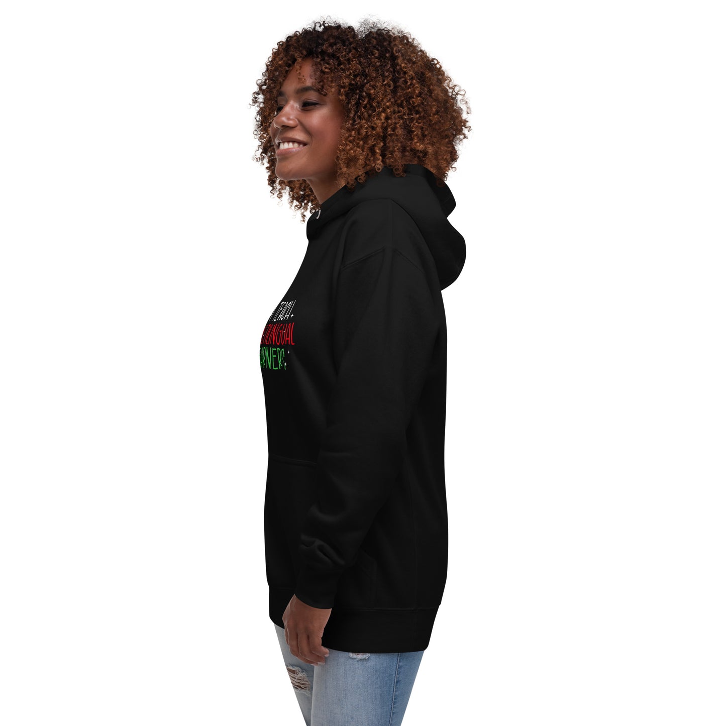 Sudadera con capucha para profesor de aprendizaje multilingüe