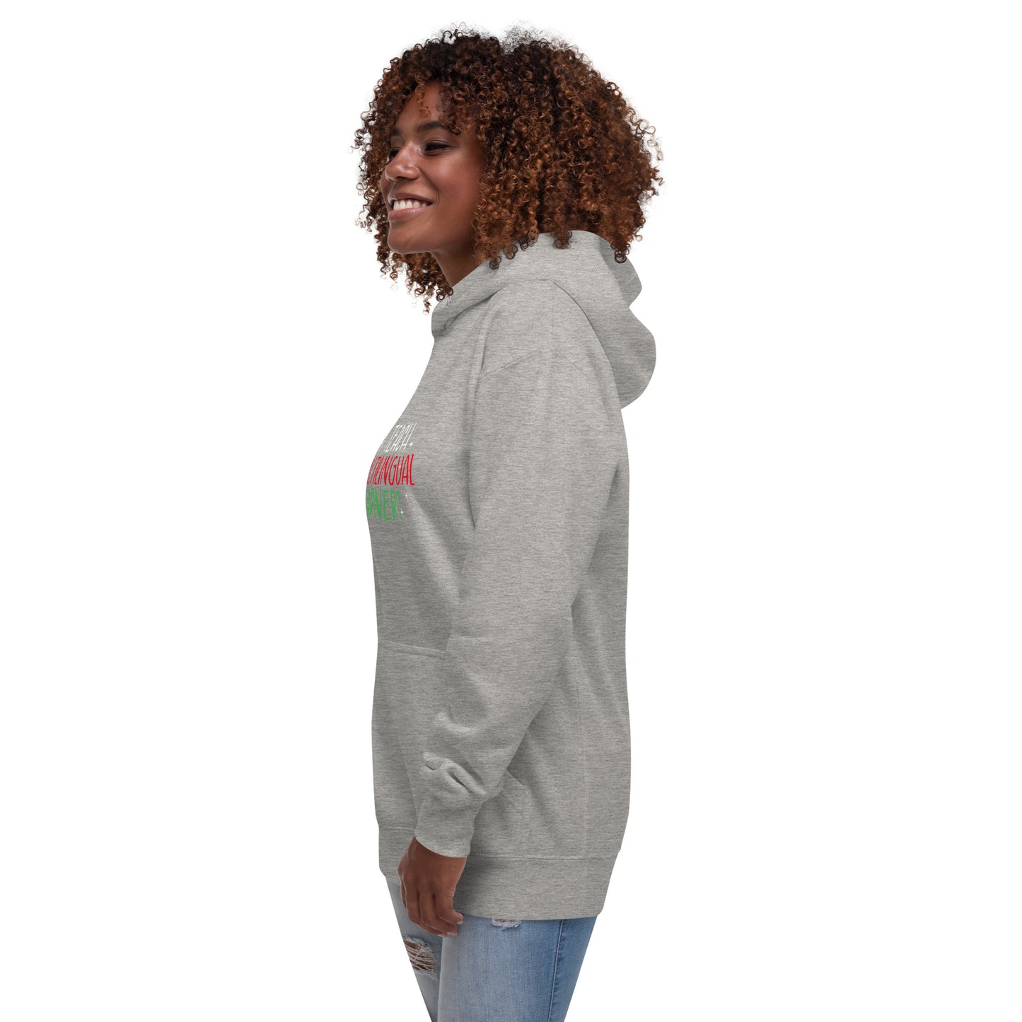 Sudadera con capucha para profesor de aprendizaje multilingüe