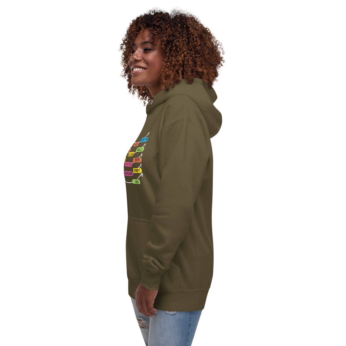 Multilingual Word Wall Hoodie