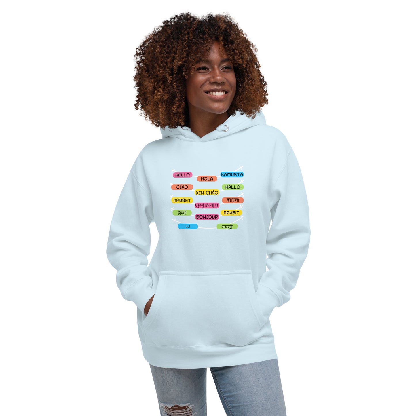 Multilingual Word Wall Hoodie