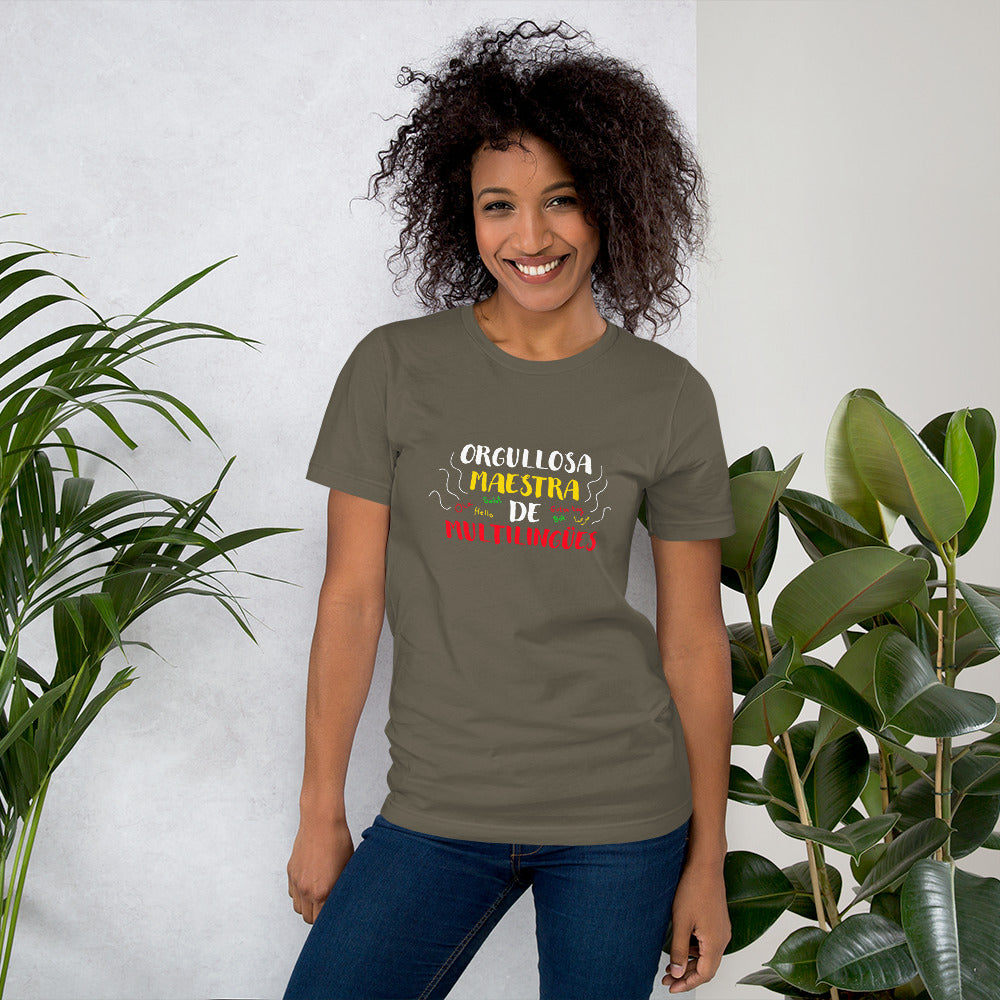 Orgullosa Maestra De Multilingues t-shirt