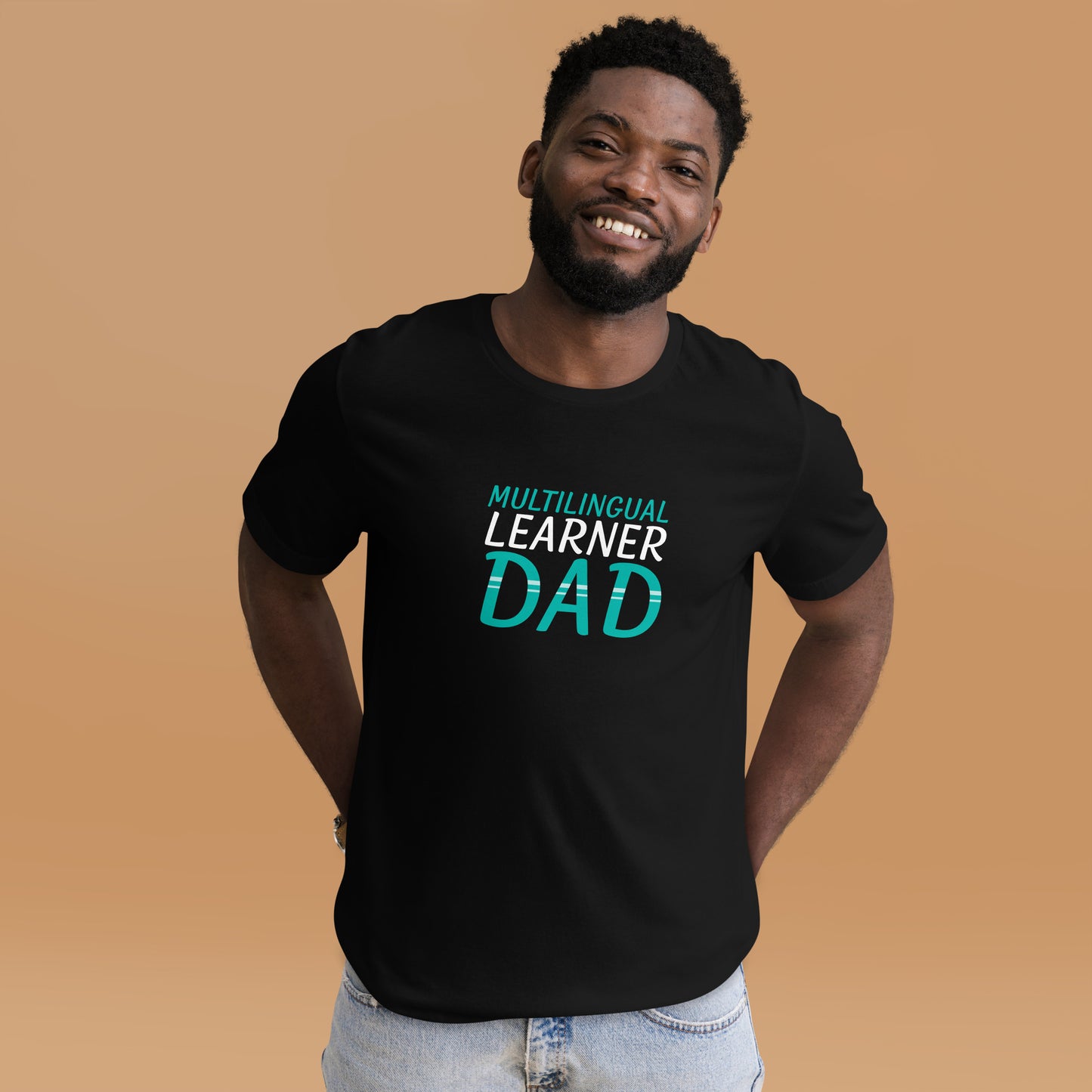 Camiseta de PAPÁ de estudiante multilingüe.