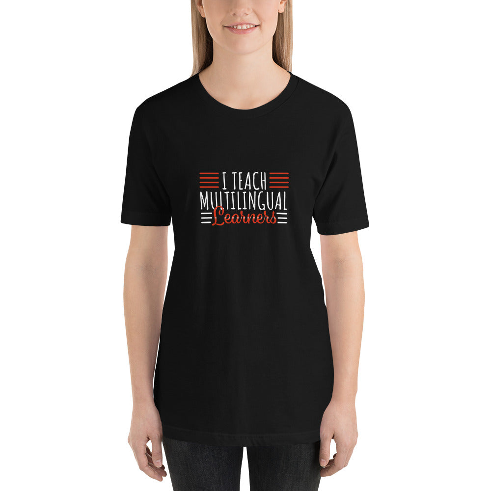 Teach Multilingual learner t-shirt.