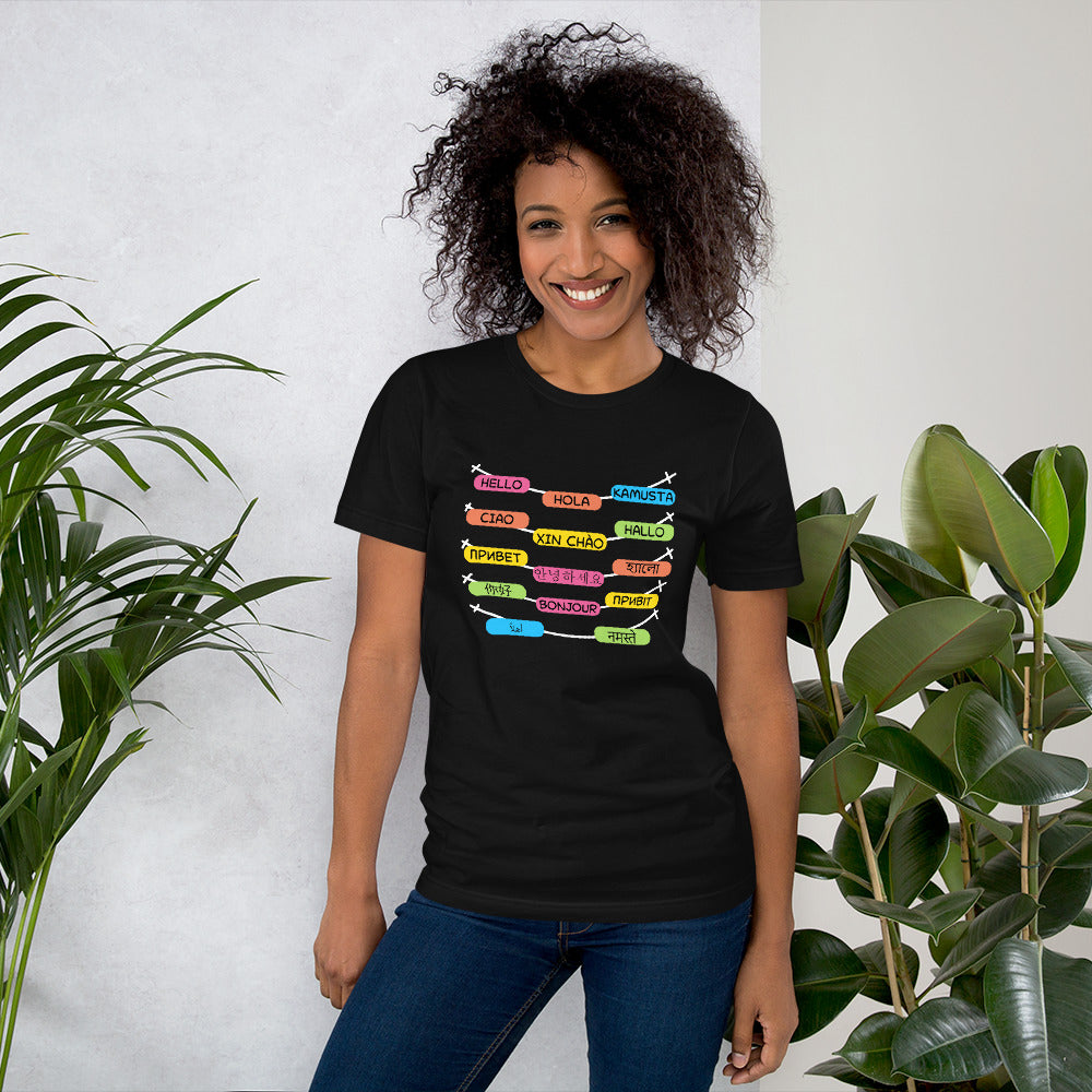 Multilingual Word Wall t-shirt