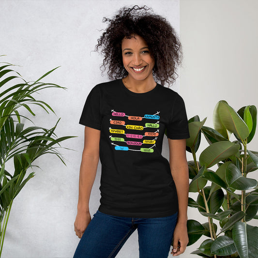 Multilingual Word Wall t-shirt