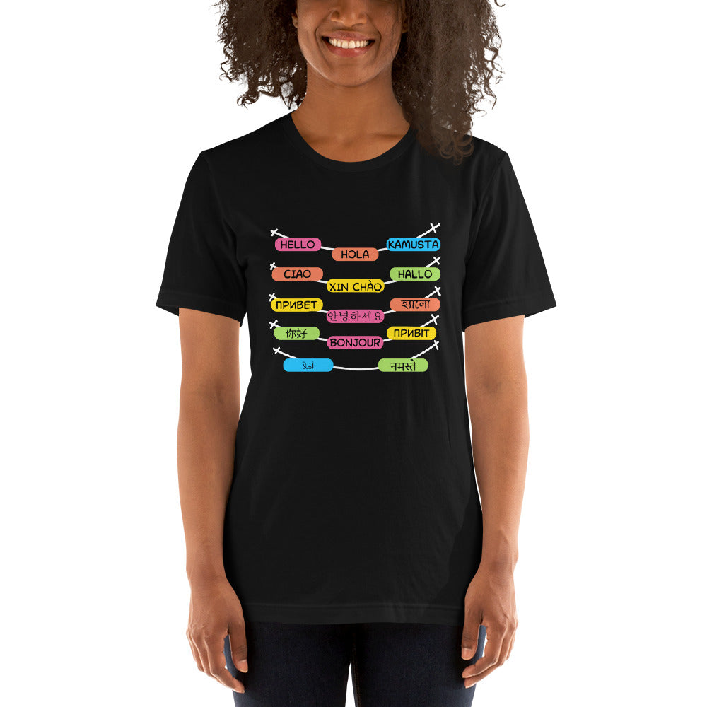 Multilingual Word Wall t-shirt