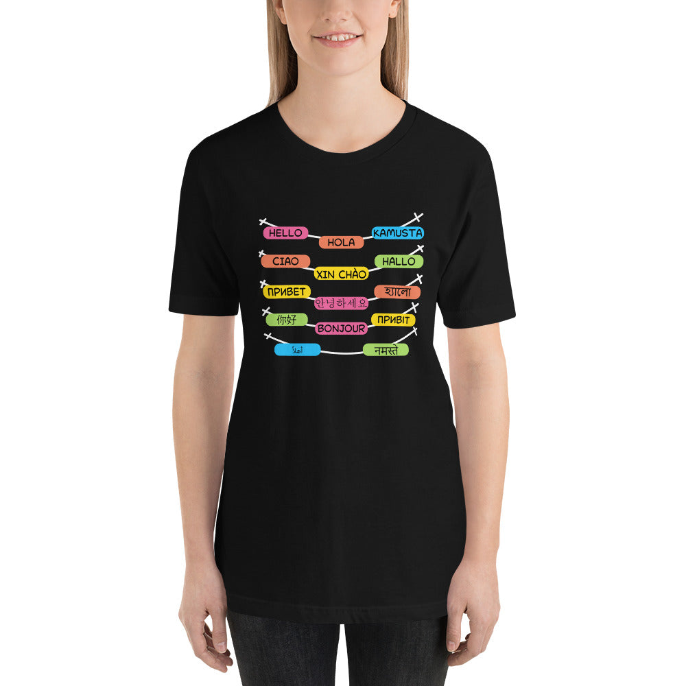 Multilingual Word Wall t-shirt