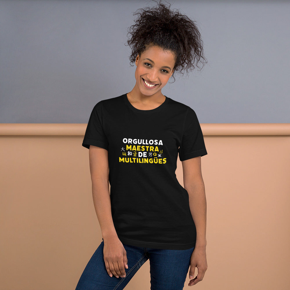 Orgullosa Maestra De Multilingues t-shirt