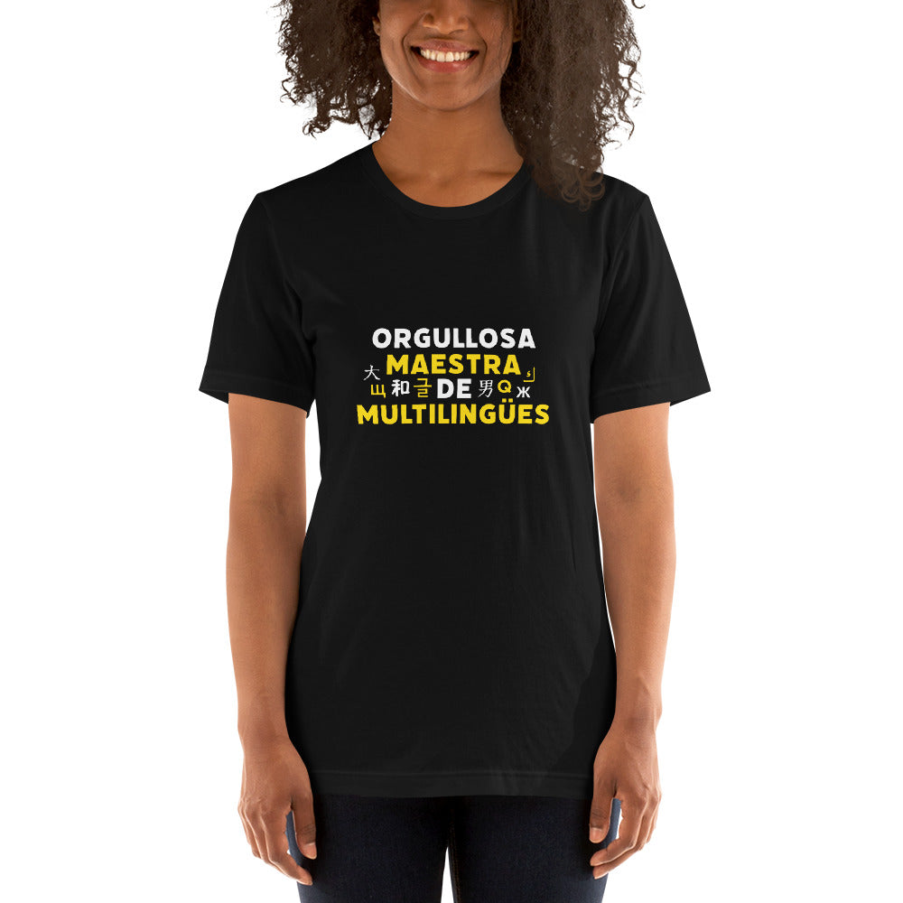 Orgullosa Maestra De Multilingues t-shirt