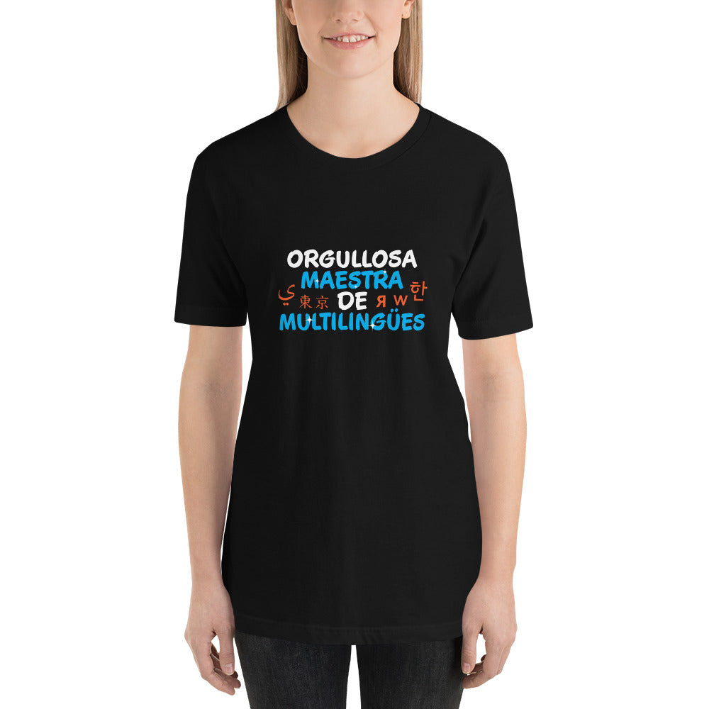 Orgullosa Maestra De multilingues t-shirt