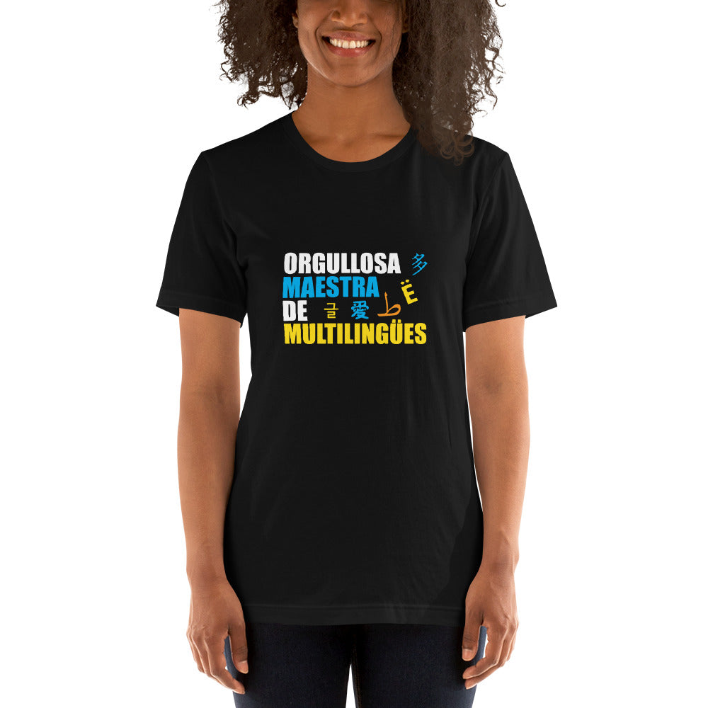 Orgullosa Maestra De Multilingues t-shirt