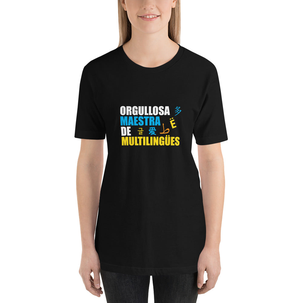 Orgullosa Maestra De Multilingues t-shirt