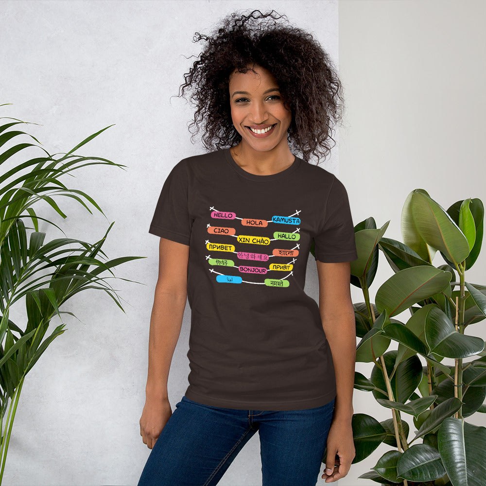 Multilingual Word Wall t-shirt