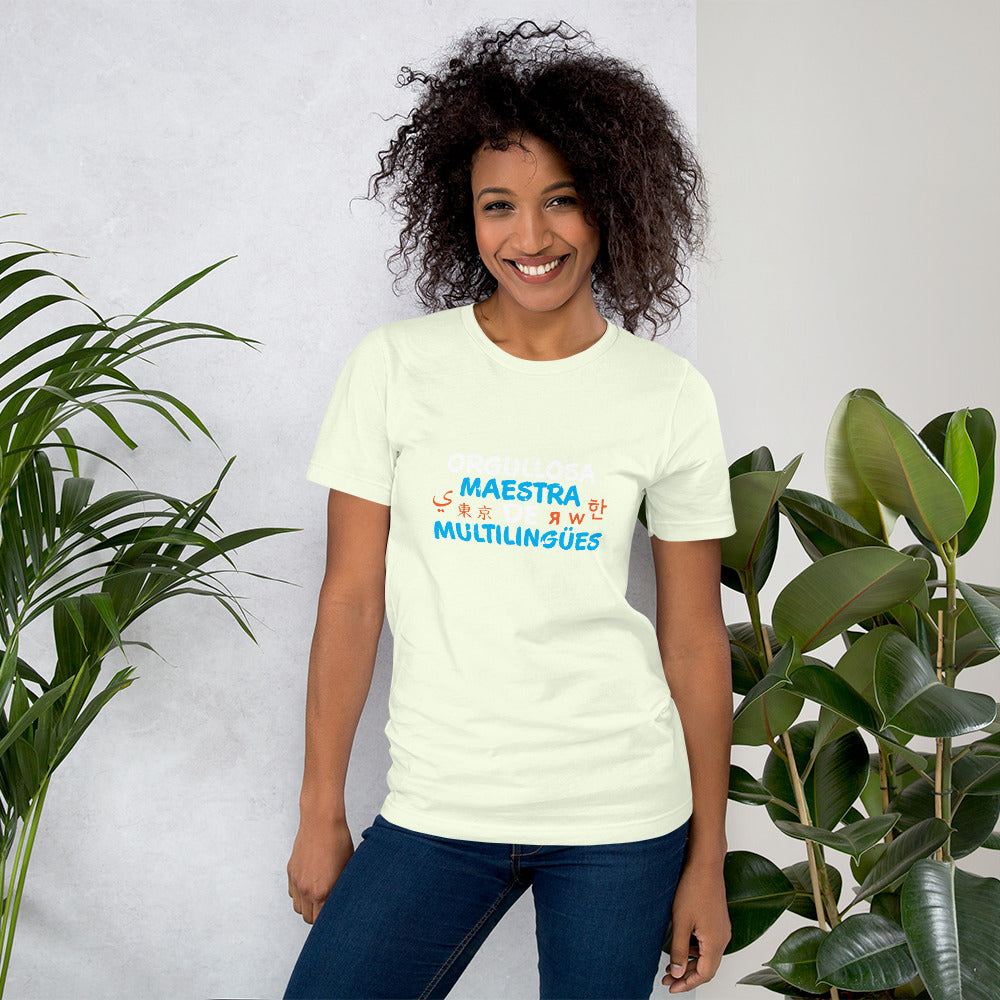 Orgullosa Maestra De multilingues t-shirt