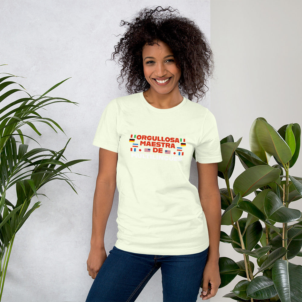 Orgullosa Maestra De Multilingues t-shirt