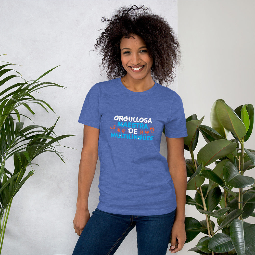 Orgullosa Maestra De multilingues t-shirt