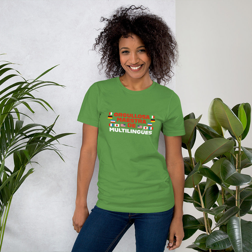 Orgullosa Maestra De Multilingues t-shirt