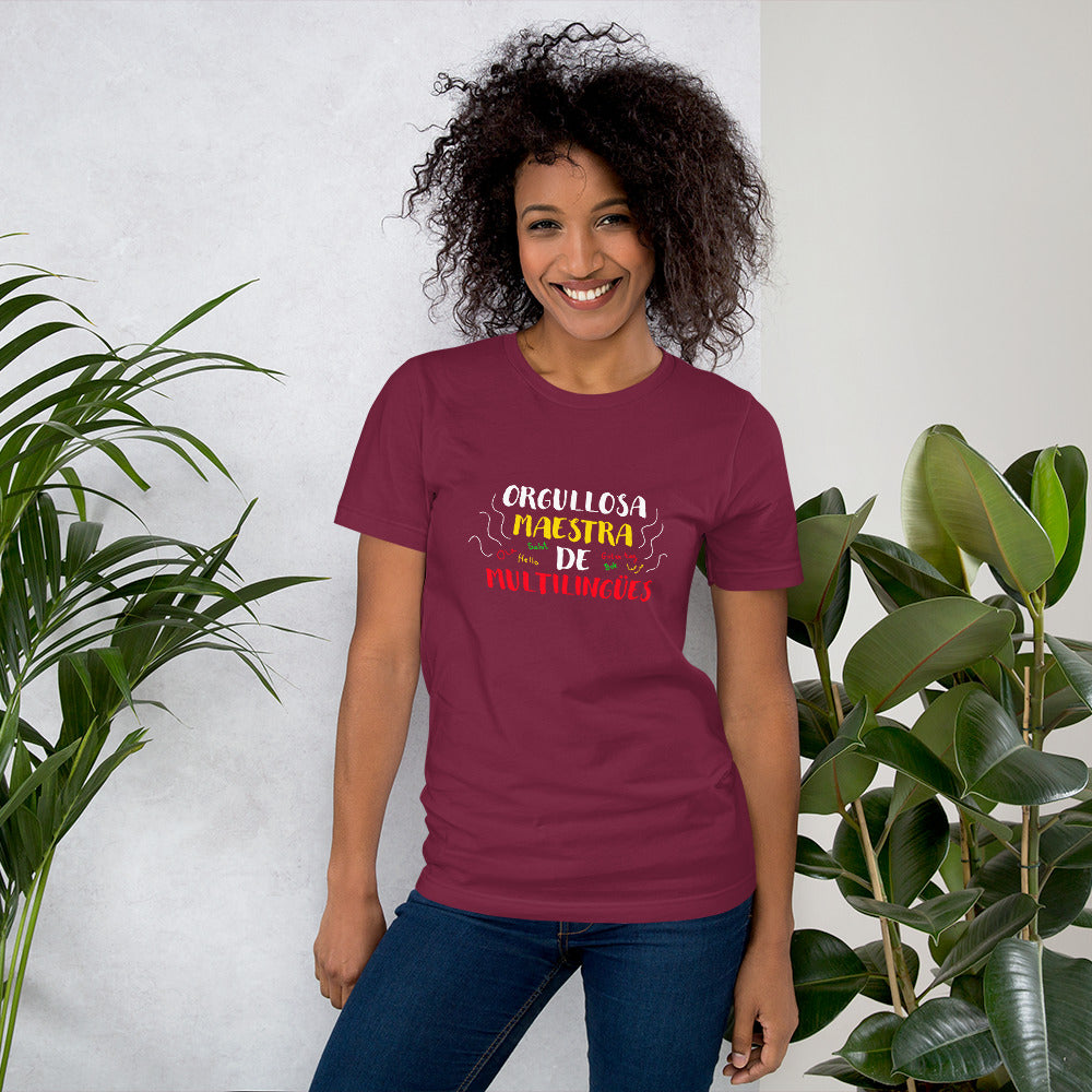 Orgullosa Maestra De Multilingues t-shirt