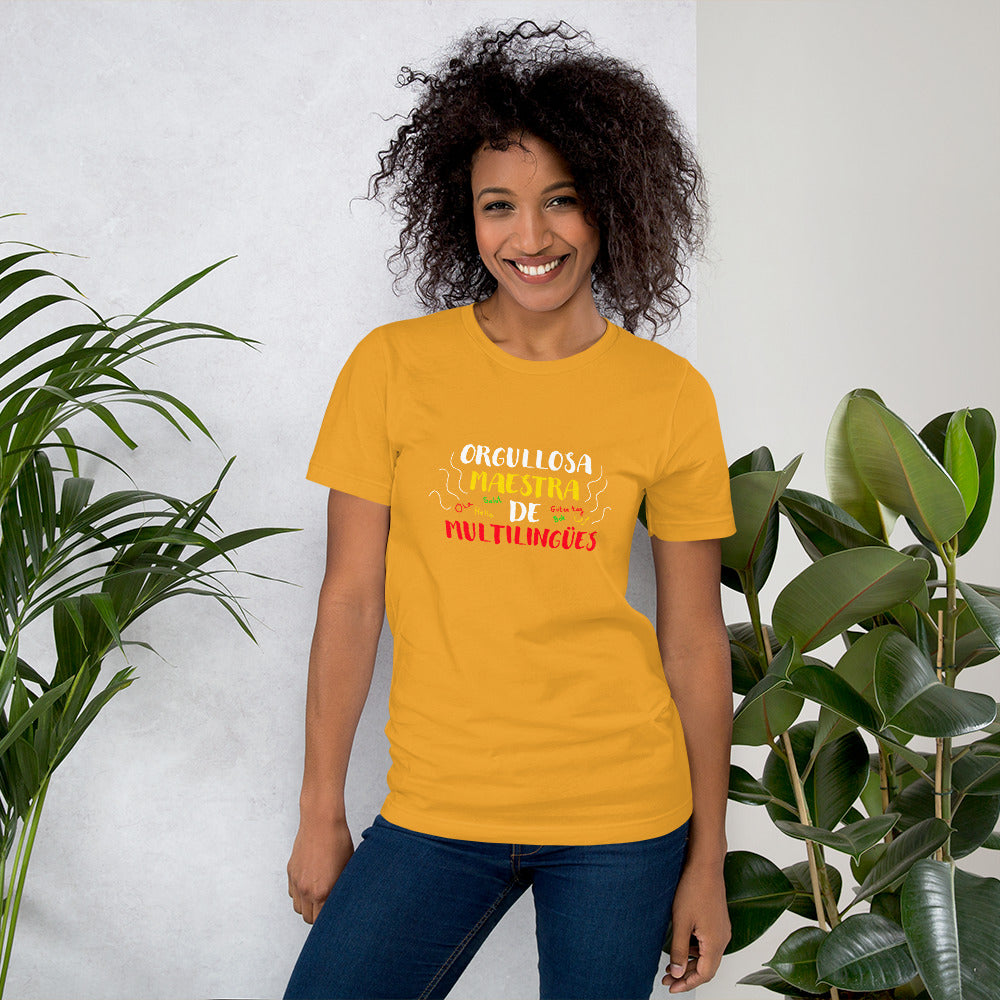 Orgullosa Maestra De Multilingues t-shirt