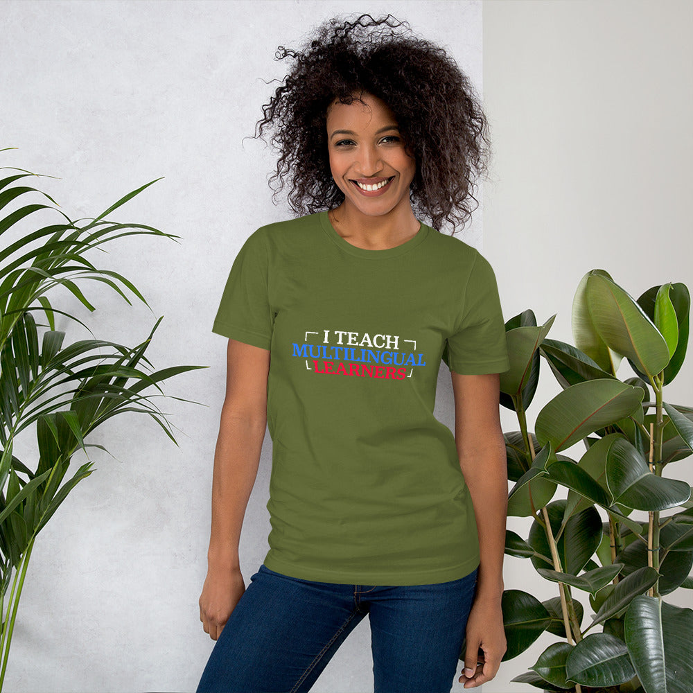 Teach Multilingual learner t-shirt.