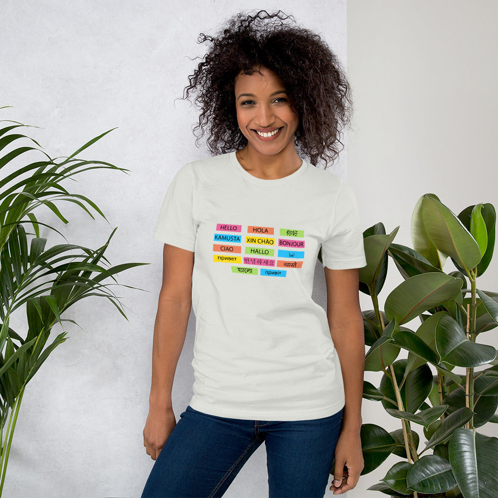 Multilingual word Wall t-shirt