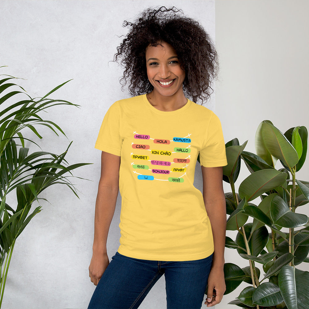 Multilingual Word Wall t-shirt
