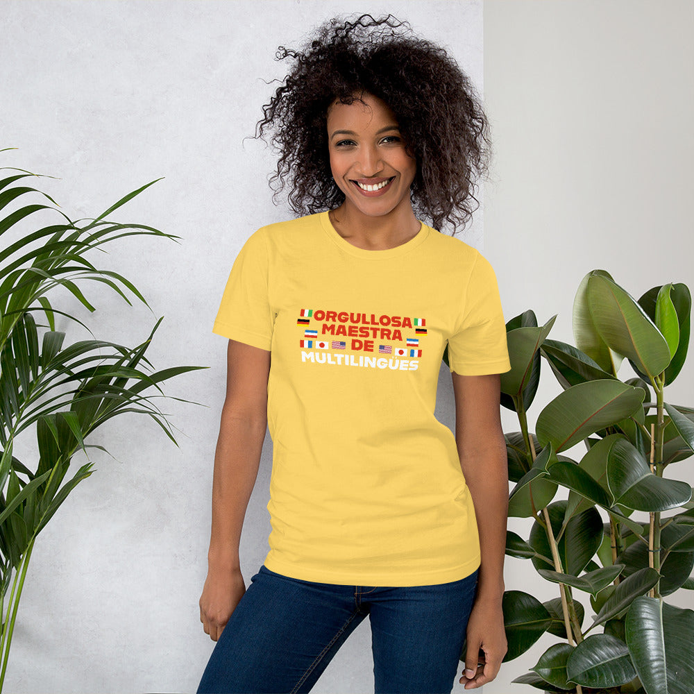 Orgullosa Maestra De Multilingues t-shirt