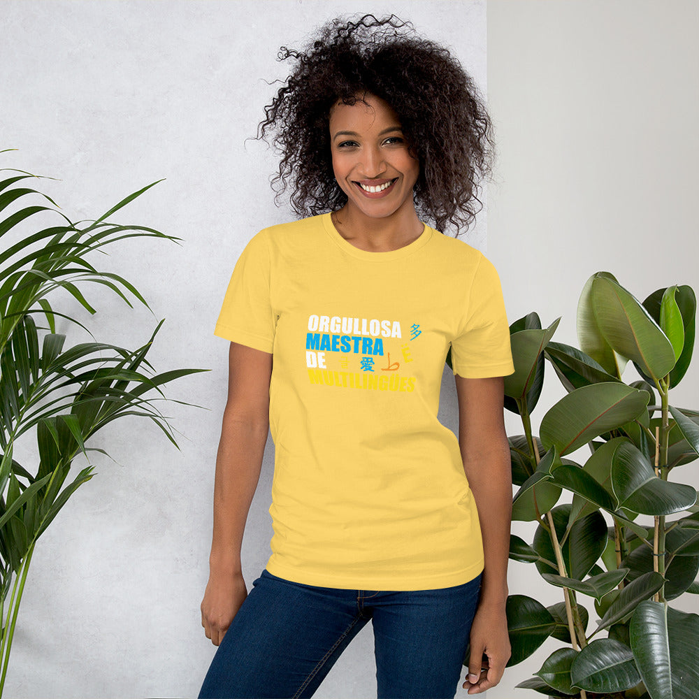 Orgullosa Maestra De Multilingues t-shirt