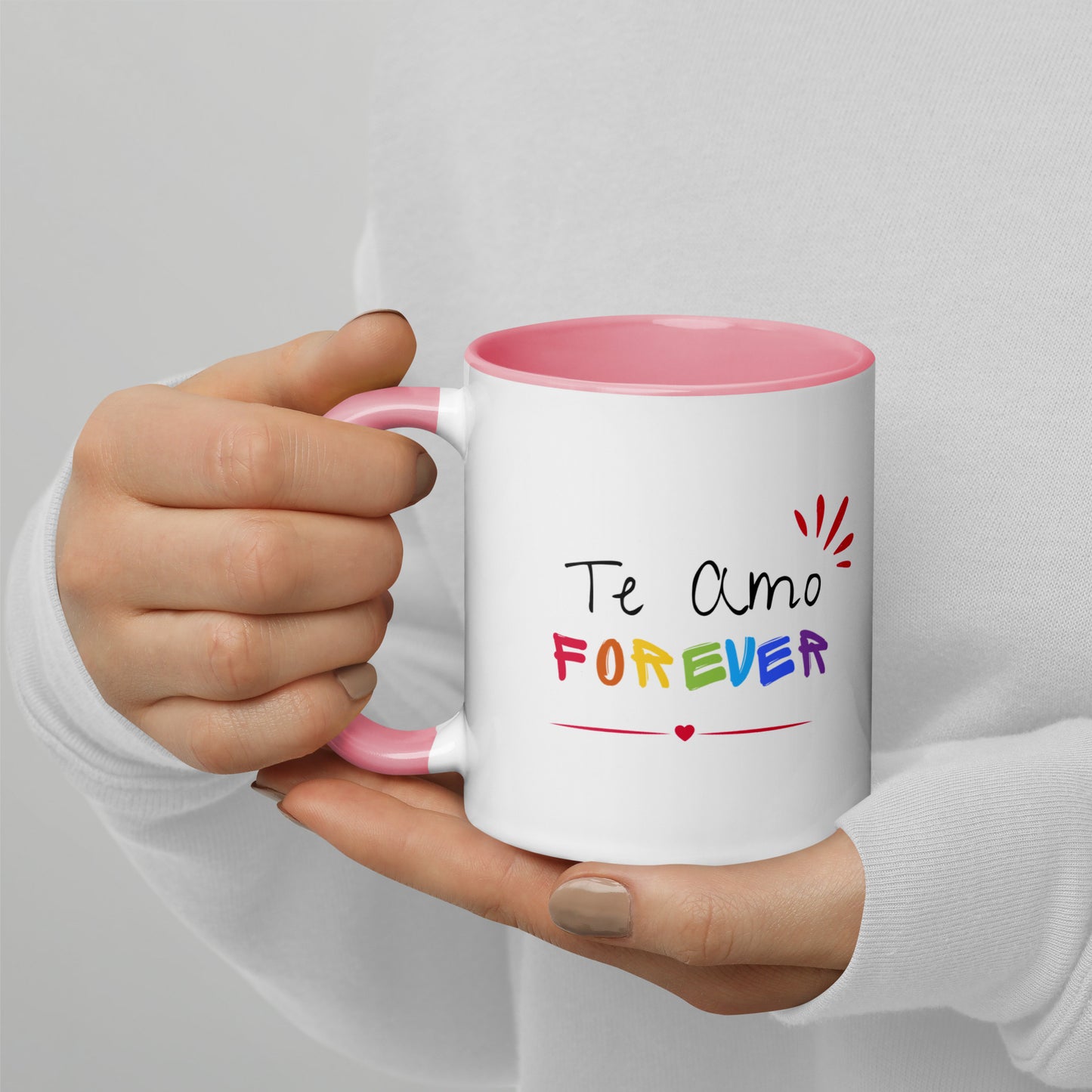Te Amo Forever Mug with Color Inside