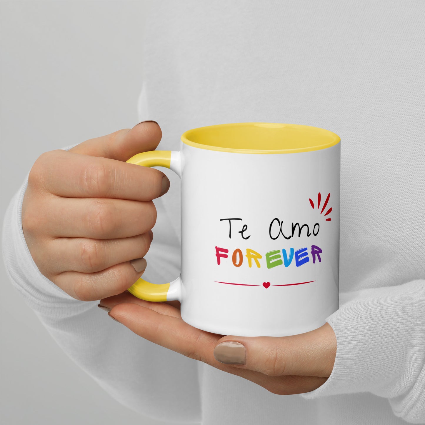 Te Amo Forever Mug with Color Inside