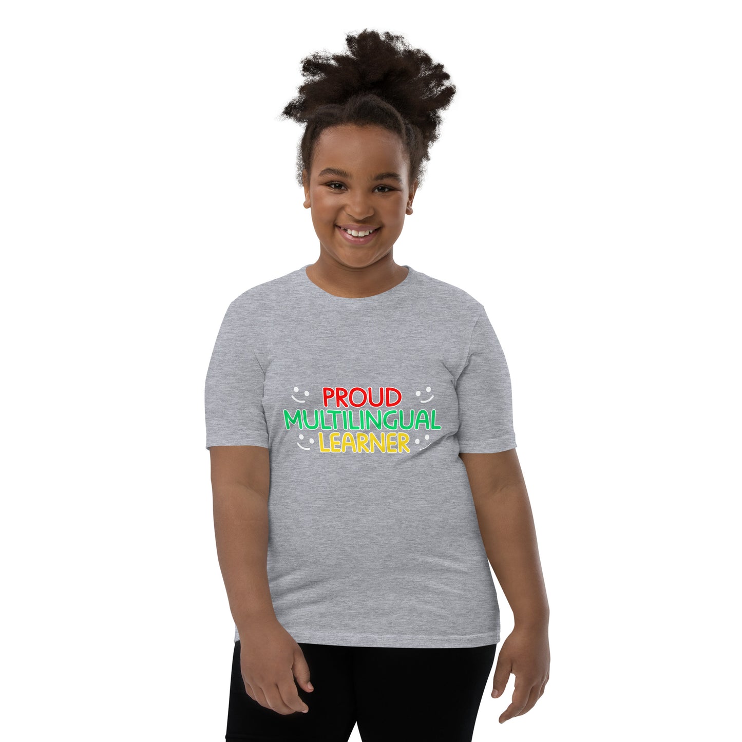 Proud Multilingual Youth Short Sleeve T-Shirt