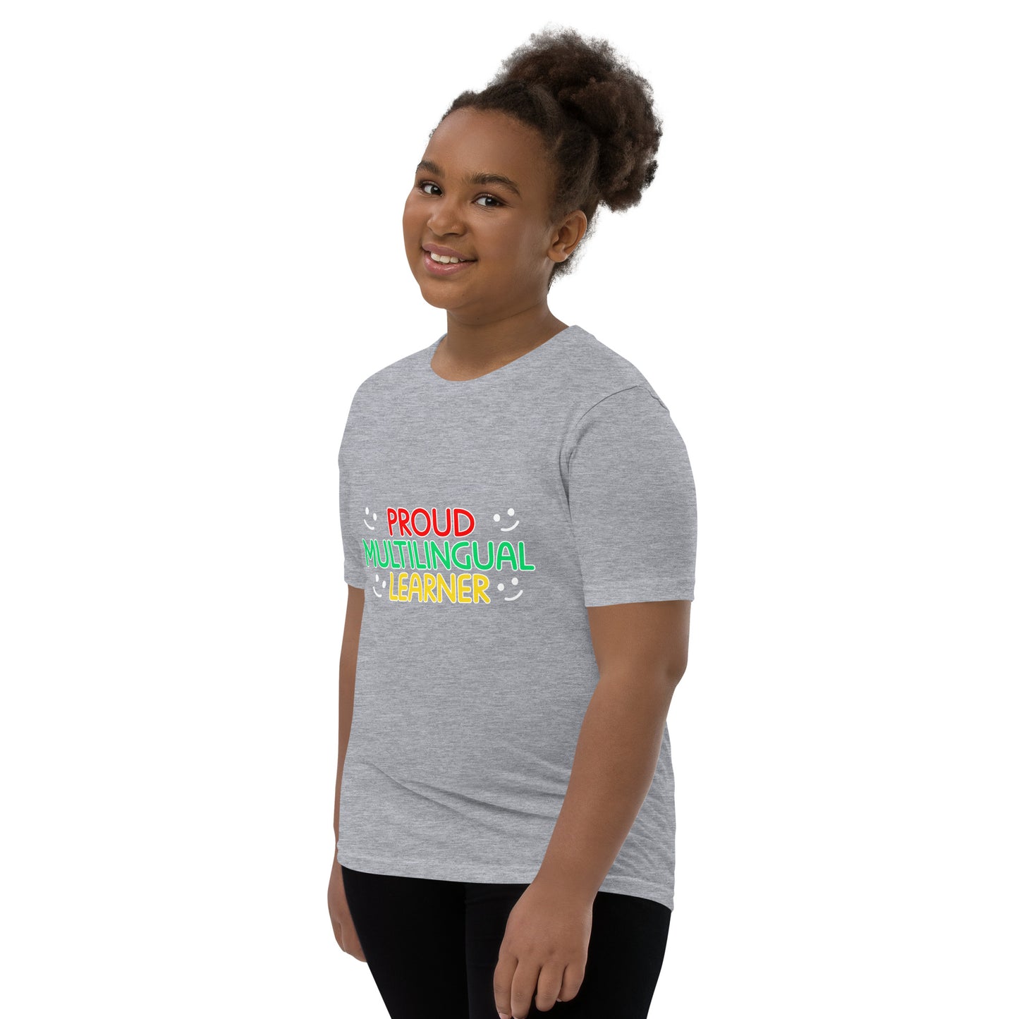 Proud Multilingual Youth Short Sleeve T-Shirt