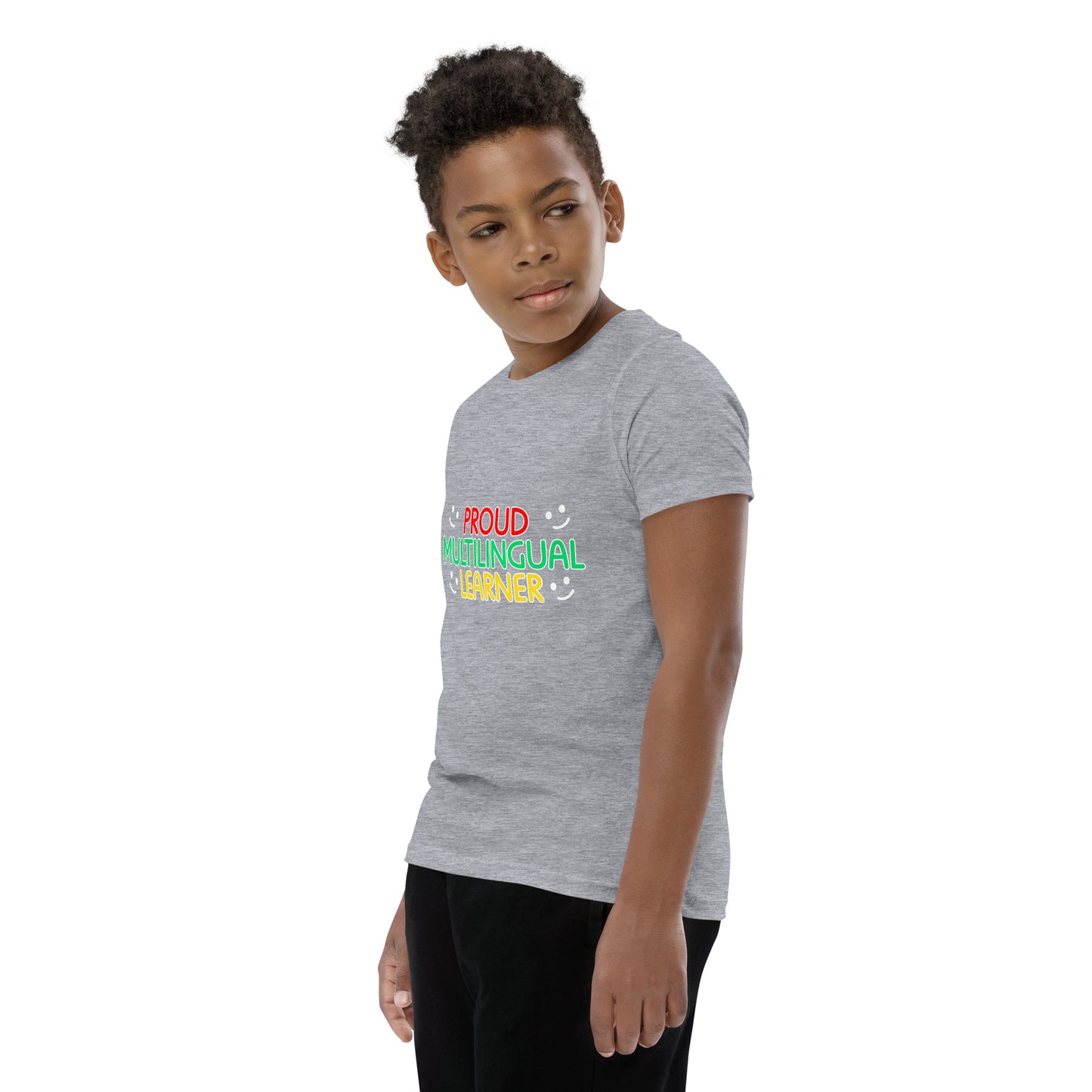 Proud Multilingual Youth Short Sleeve T-Shirt