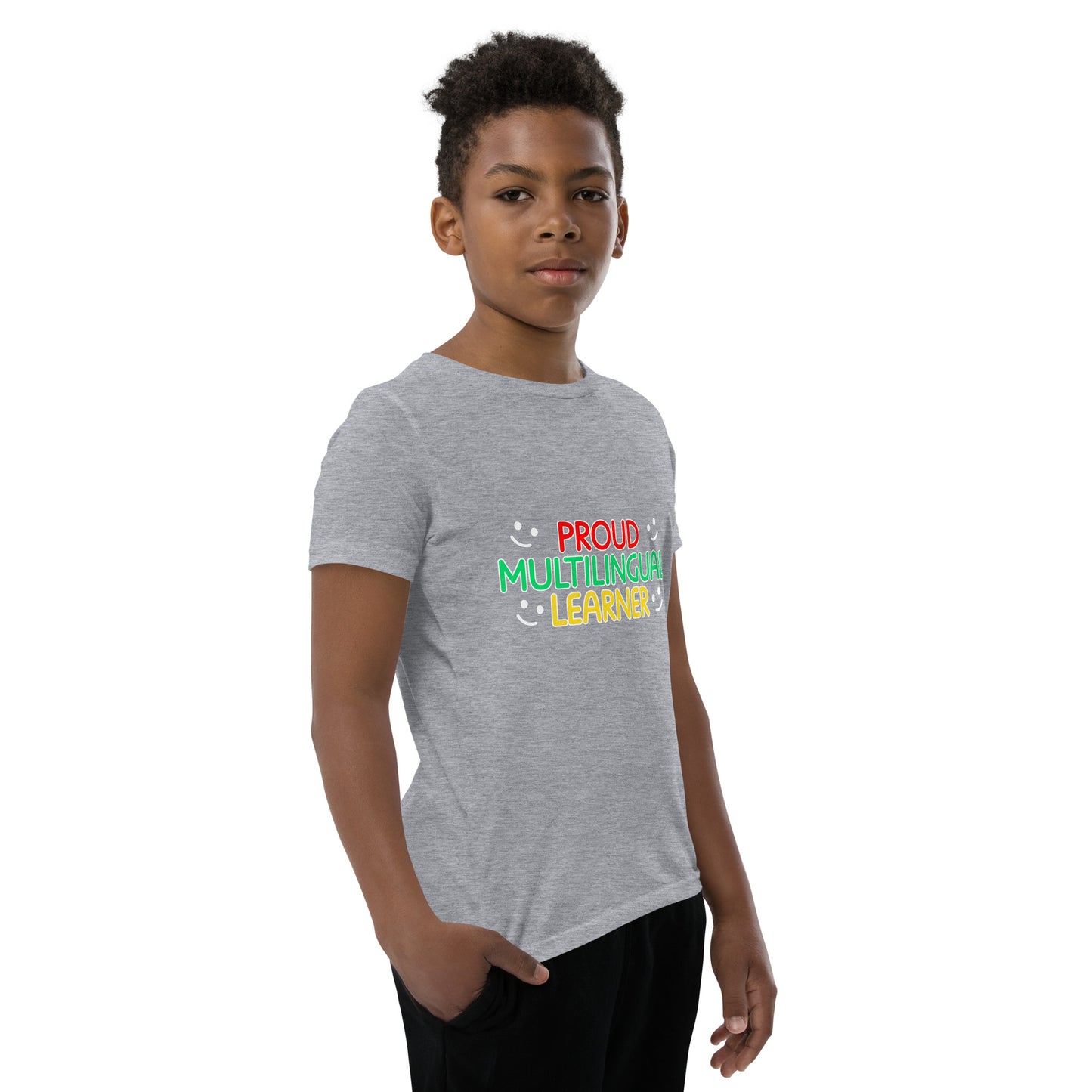 Proud Multilingual Youth Short Sleeve T-Shirt