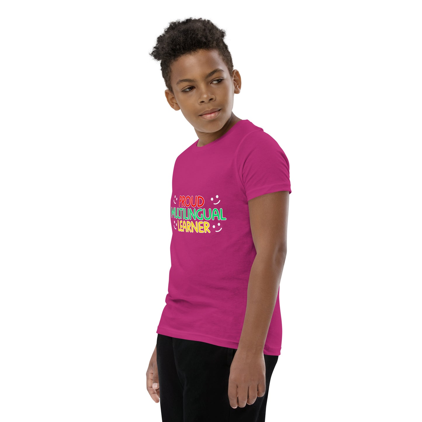 Proud Multilingual Youth Short Sleeve T-Shirt