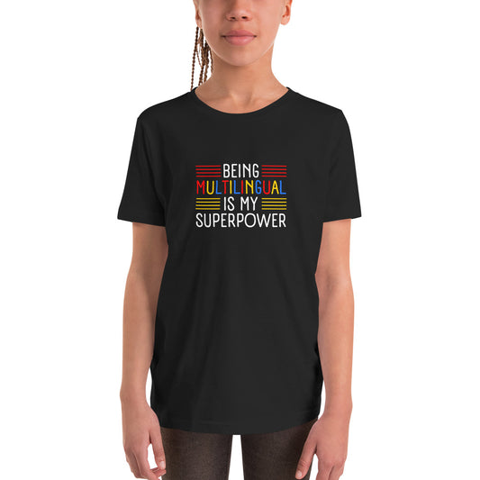 Multilingual Superpower Youth T-Shirt