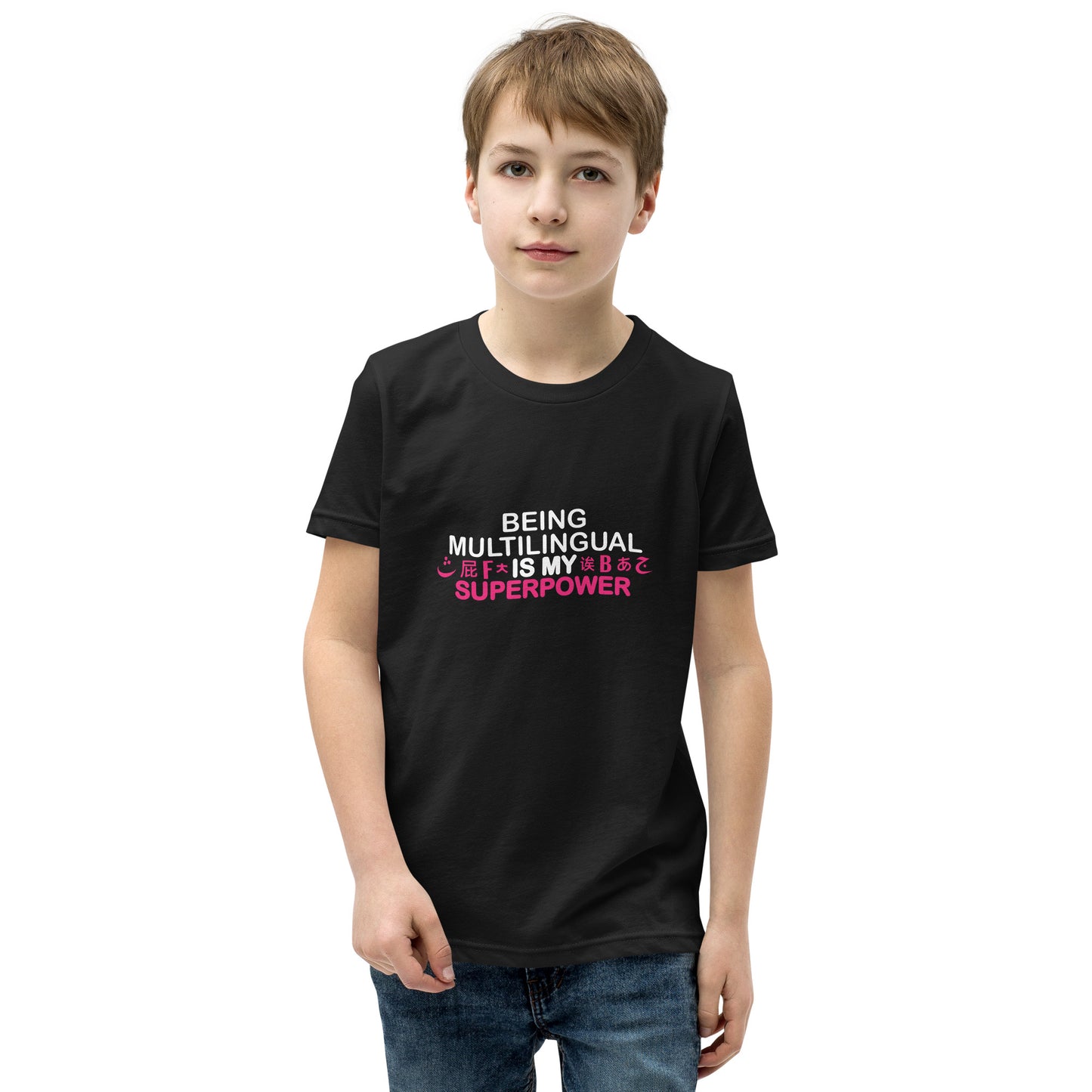 Multilingual Superpower Youth T-Shirt